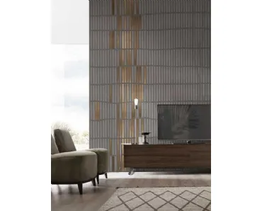 Carta da parati con bagliori metallici Geometrica WPC 853 di Caos Creativo by Rossi&Co