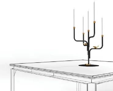 Candelabro Bird Watch Candle di Minotti Italia