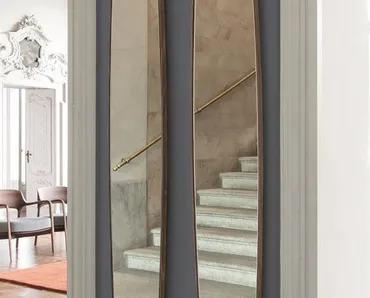 Specchiera con cornice in legno massello Botero di Porada