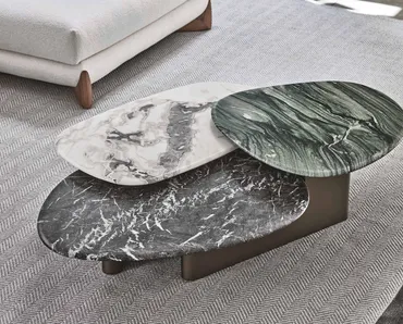 Tavolino con tre piani Callisto Mix di Porada