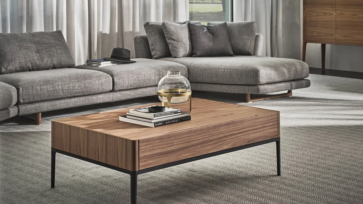 Tavolino Chiba in noce canaletto di Porada