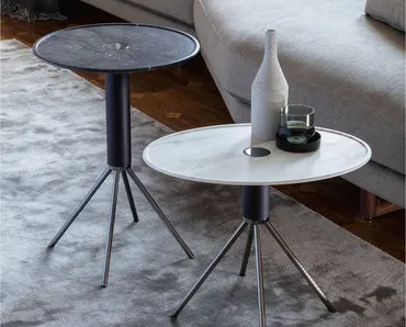 Tavolino Jelly con top in marmo di Porada