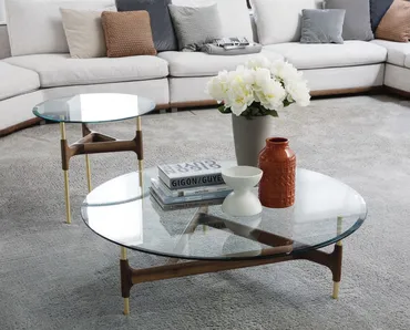 Tavolino Joint Glass di Porada