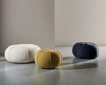 Pouf Clove in tessuto imbottito di Twils