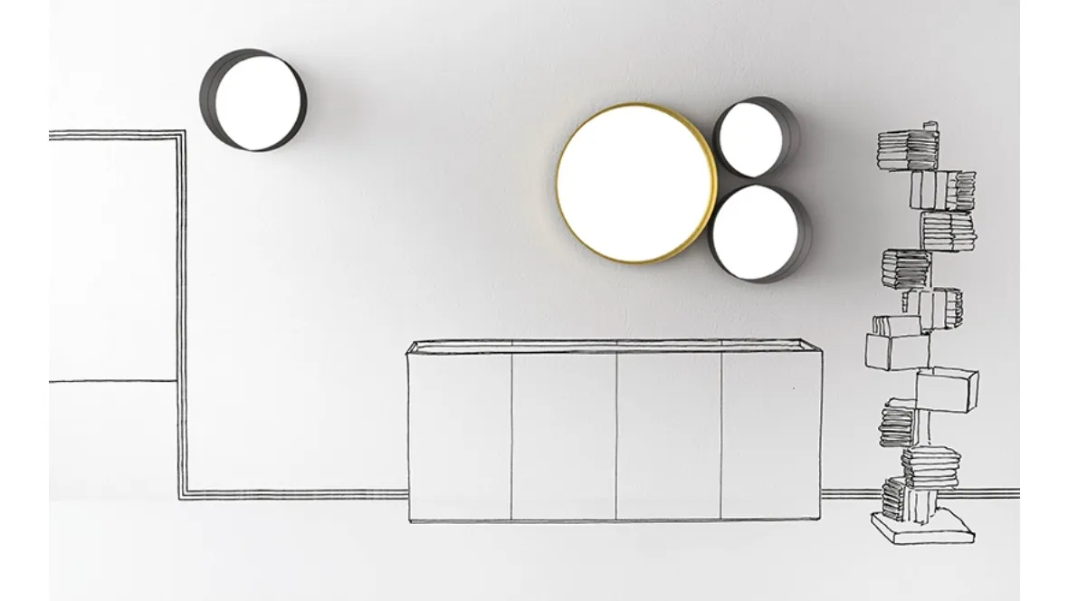 Specchi circolari da parete Punto di Minotti Italia