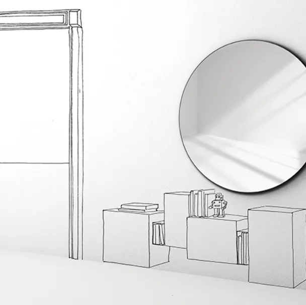 Specchio Sunset di Minotti Italia