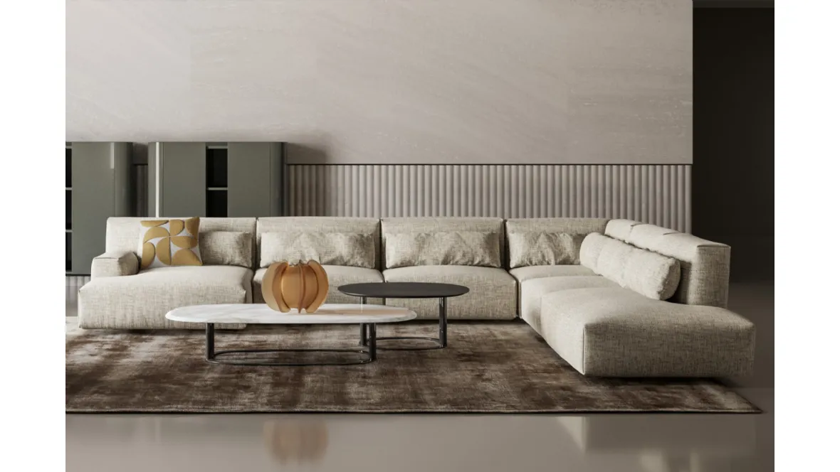 Tavolino Isabey in marmo o legno di Bonaldo