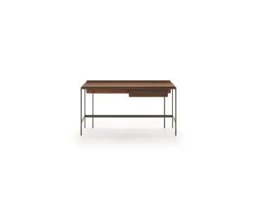 Scrittoio Unit Secretaire in legno con base in metallo di Ditre Italia