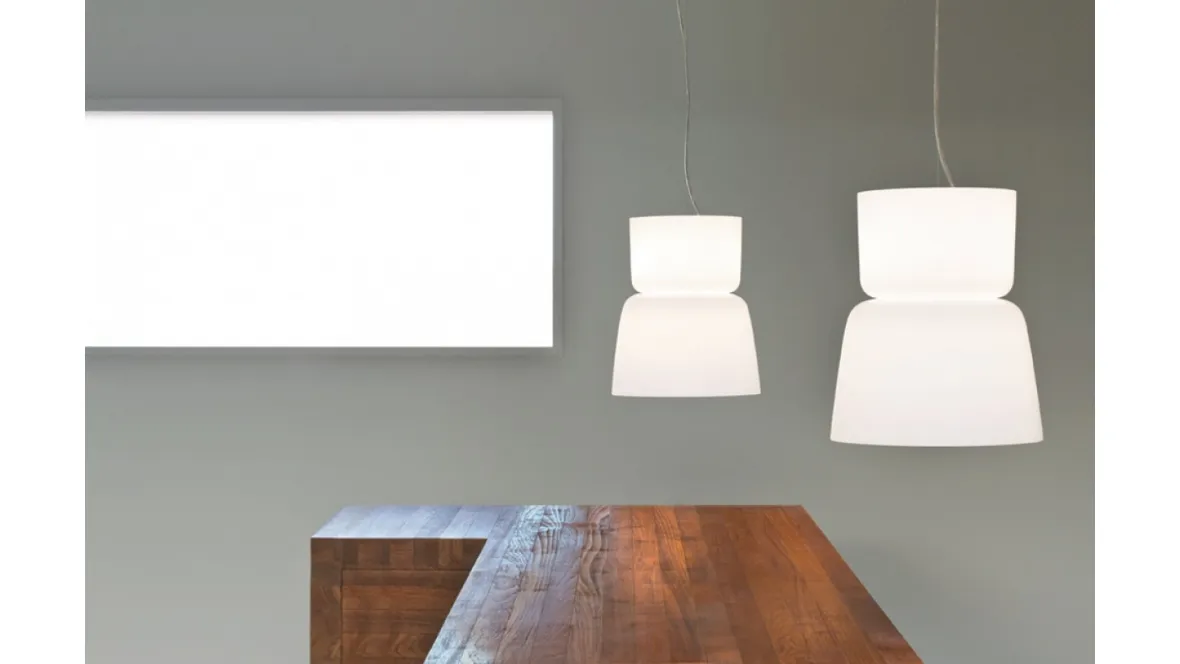 Lampada a sospensione Bloom in vetro soffiato di Prandina