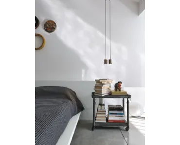 Lampada a sospensione in ottone brunito Spot di Caos Creativo by Rossi&Co