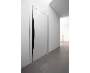 Porta battente per interni Blow in legno laccato Bianco di Albed