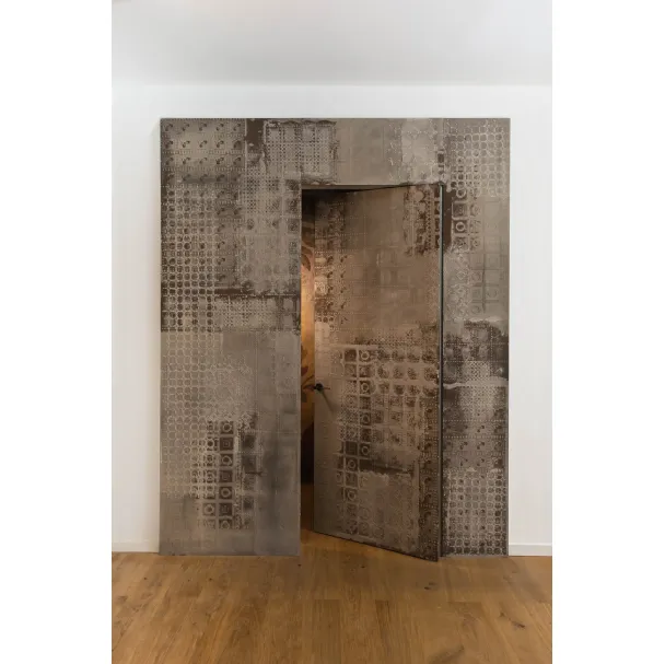 Porta battente di design per interni Boisè in legno di Albed