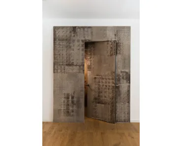 Porta battente di design per interni Boisè in legno di Albed