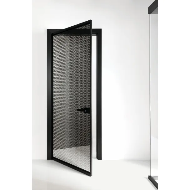 Porta battente per interni Quadra in Vetro Serigrafato di Albed