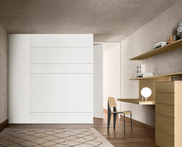 Armadio battente Alterna SM2011 con modulo letto di Zalf
