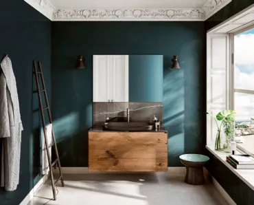 Mobile da Bagno sospeso 36e8 Project 1116 in legno di Lago