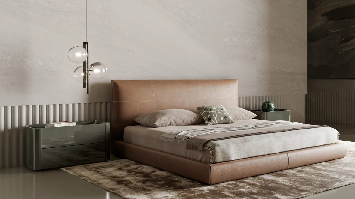 Comodino Arragan in laccato lucido di Bonaldo