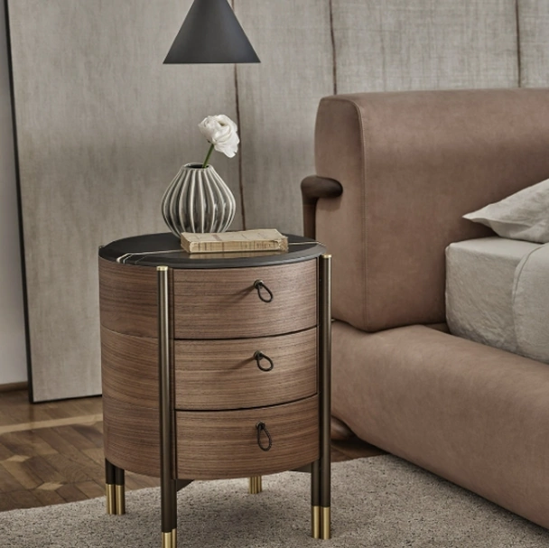 Comodino Bayus Tondo 3 di Porada