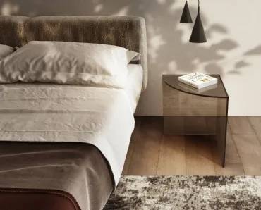 Comodino in vetro Snip 2129 di Lago