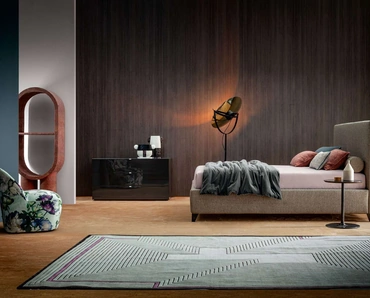 Comò Tetris laccato lucido Nero di Twils