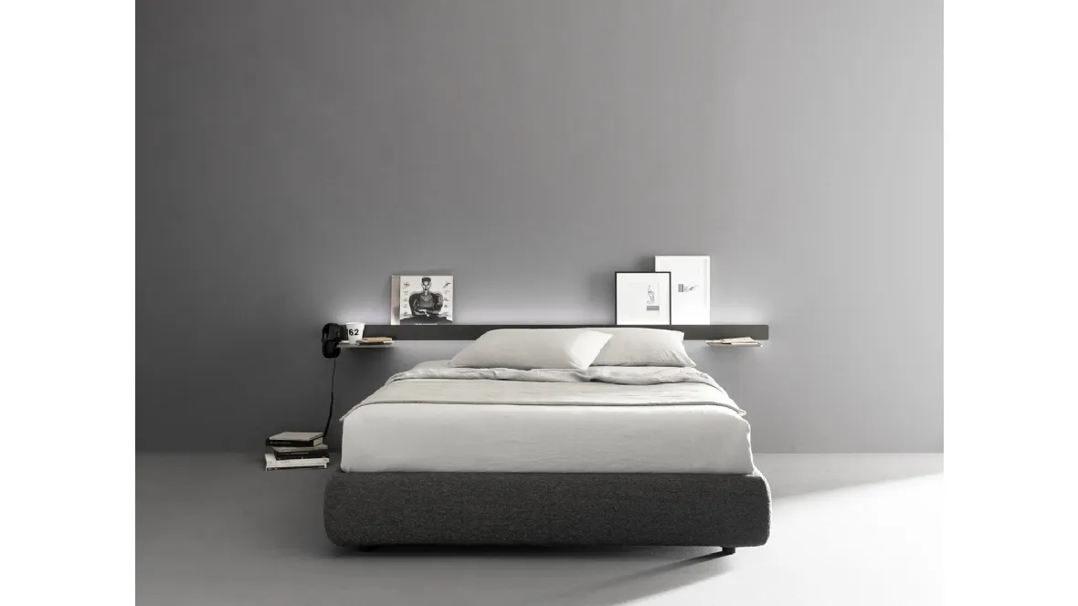 Letto in tessuto Groove di Caccaro