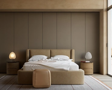 Letto imbottito Dimora di Kristalia