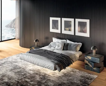 Letto sospeso senza testiera Fluttua 1600 di Lago