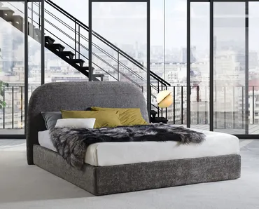 Letto in tessuto imbottito Gilbert Fox Italia