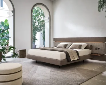 Letto matrimoniale Infinito con box contenitore di Twils
