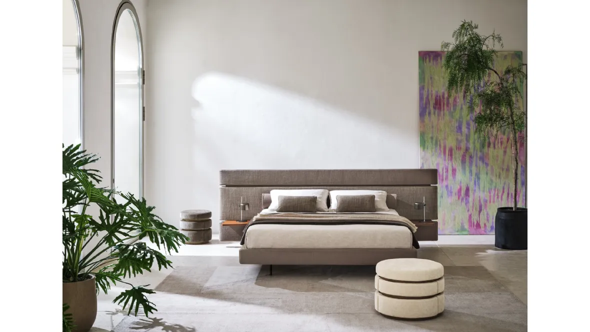 Letto matrimoniale Infinito con box contenitore di Twils