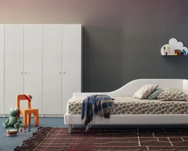 Letto Singolo in tessuto Be Max Mod 8 di Twils