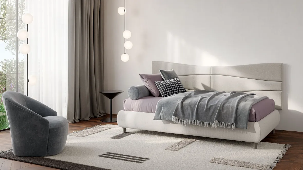 Letto singolo Boiserie Flute di Twils