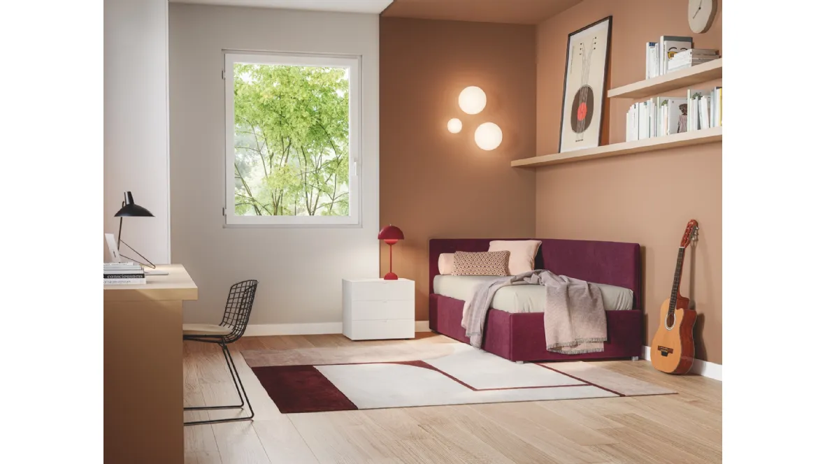 Daybed singolo con letto estraibile Maya di Twils