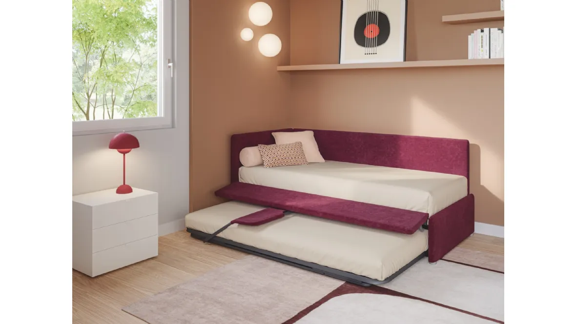 Daybed singolo con letto estraibile Maya di Twils