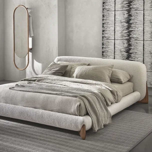 Letto imbottito Softbay di Porada