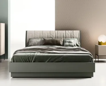 Letto Bent con testiera di Zalf
