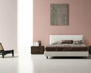 Letto in tessuto con estiera Luk Small di Zalf
