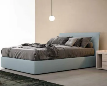 Letto in tessuto imbottito Slim di Zalf