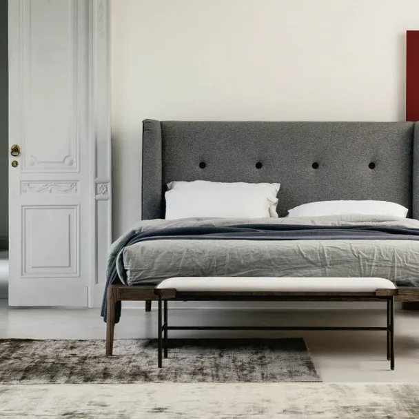 Letto imbottito Ziggy Bed di Porada