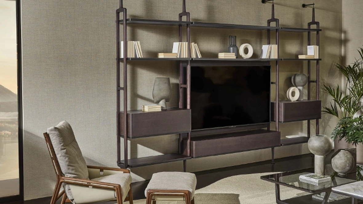 Libreria a muro Aria di Porada