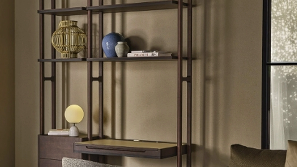 Libreria a muro Aria di Porada