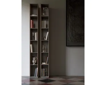 Libreria componibile Arda in legno Logwood Brown di Capo d'Opera