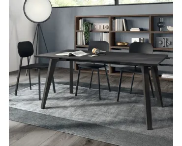 Libreria componibile Living Motus in laccato Grigio Vulcano di Scavolini
