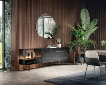 Madia in vetro effetto marmo 36e8 Glass 1324 di Lago