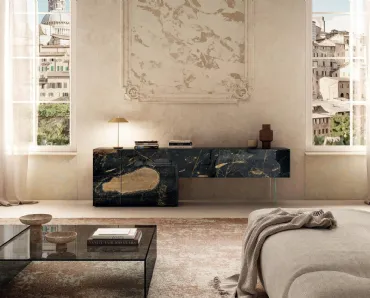 Madia in vetro effetto marmo 36e8 0383 di Lago