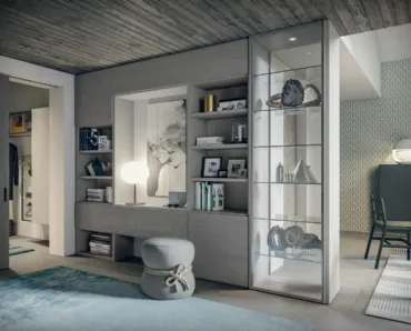 Mobile ingresso Edis CF 107 in legno e vetro di Fimar