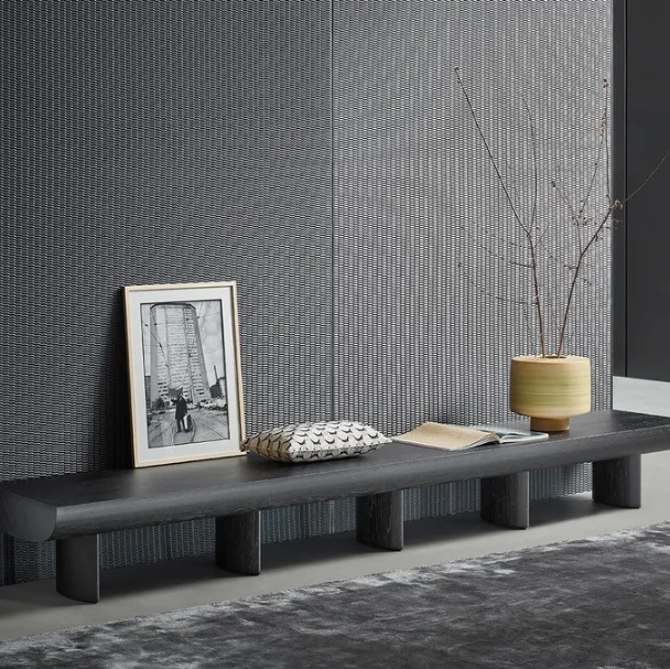 Mobile ingresso Geometric Console in finitura argilla di Bonaldo