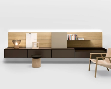 Mobile Porta Tv Avenue System Suspended di Kristalia