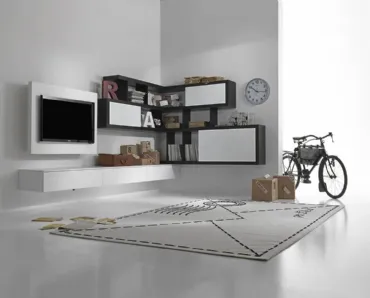 Mobile Porta Tv Rack Free in laccato opaco di Fimar