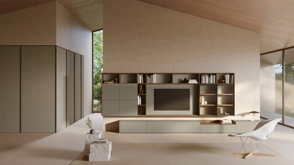 Parete Attrezzata SpaceMakers day SM2520 di Zalf